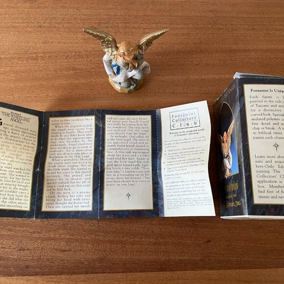 Fontanini Kneeling Angel 72518 Nativity Stable Heirloom figurine 5" Italy 1994 - Picture 8 of 12